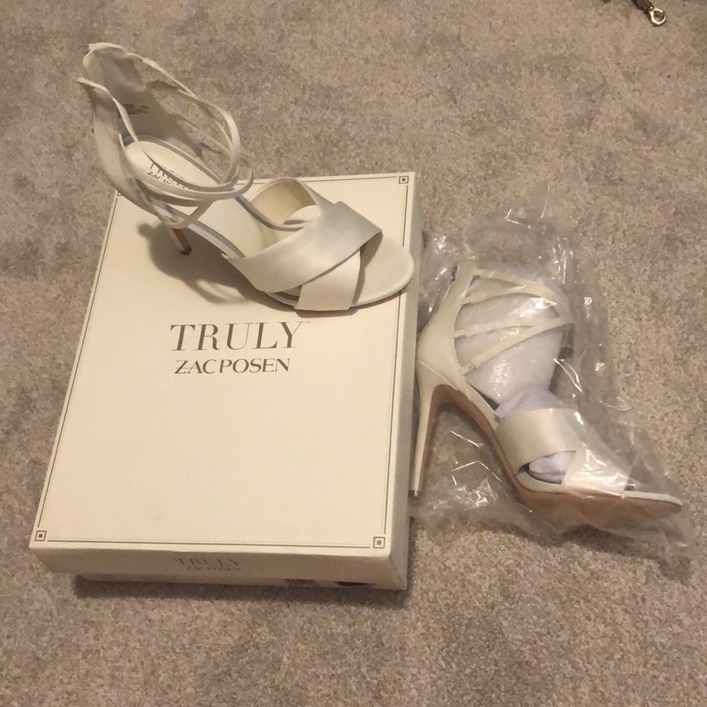 White Zac Posen heels